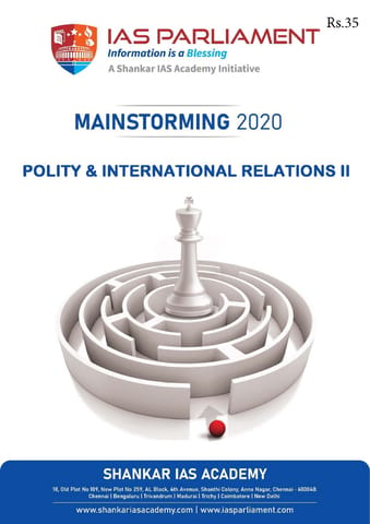 Shankar IAS Mainstorming 2020 - Polity & International Relations 2 - [PRINTED]