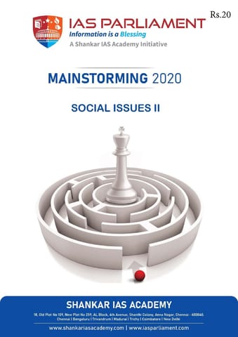 Shankar IAS Mainstorming 2020 - Social Issues 2 - [PRINTED]