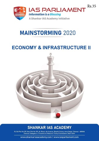 Shankar IAS Mainstorming 2020 - Economy & Infrastructure 2 - [PRINTED]