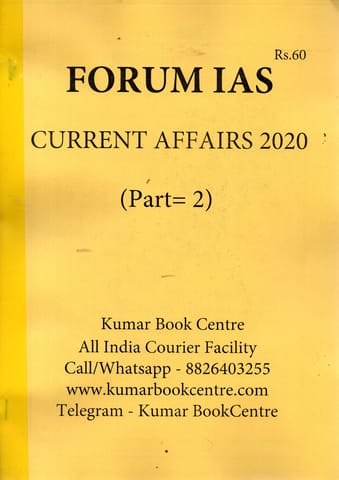 Forum IAS Current Affairs 2020 ( Part - 2 )