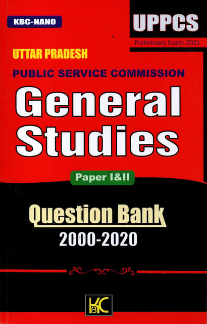 KBC Nano UPPCS GS Paper 1&!! Question Bank 2000-2020