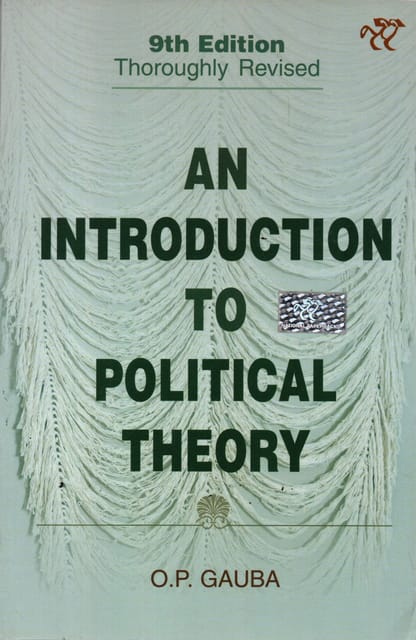 An Introduction To Political Theory By O.P Gauba