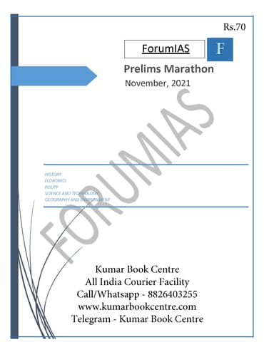 Forum IAS Prelims Marathon - November 2021 - [B/W PRINTOUT]