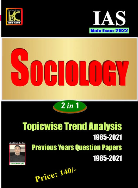 UPSC Mains 2021 Sociology 2 in 1 Topicwise Trend Analysis (1985-2021) - KBC Nano