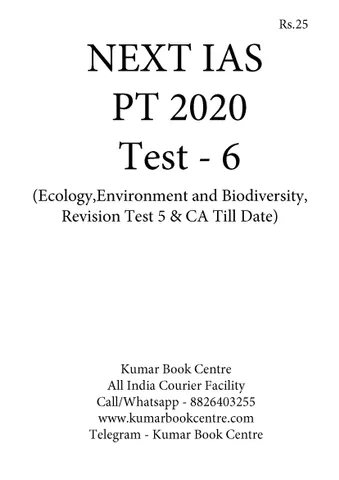 (Set) Next IAS PT Test Series 2020 - Test 6 to 10 [PRINTED]