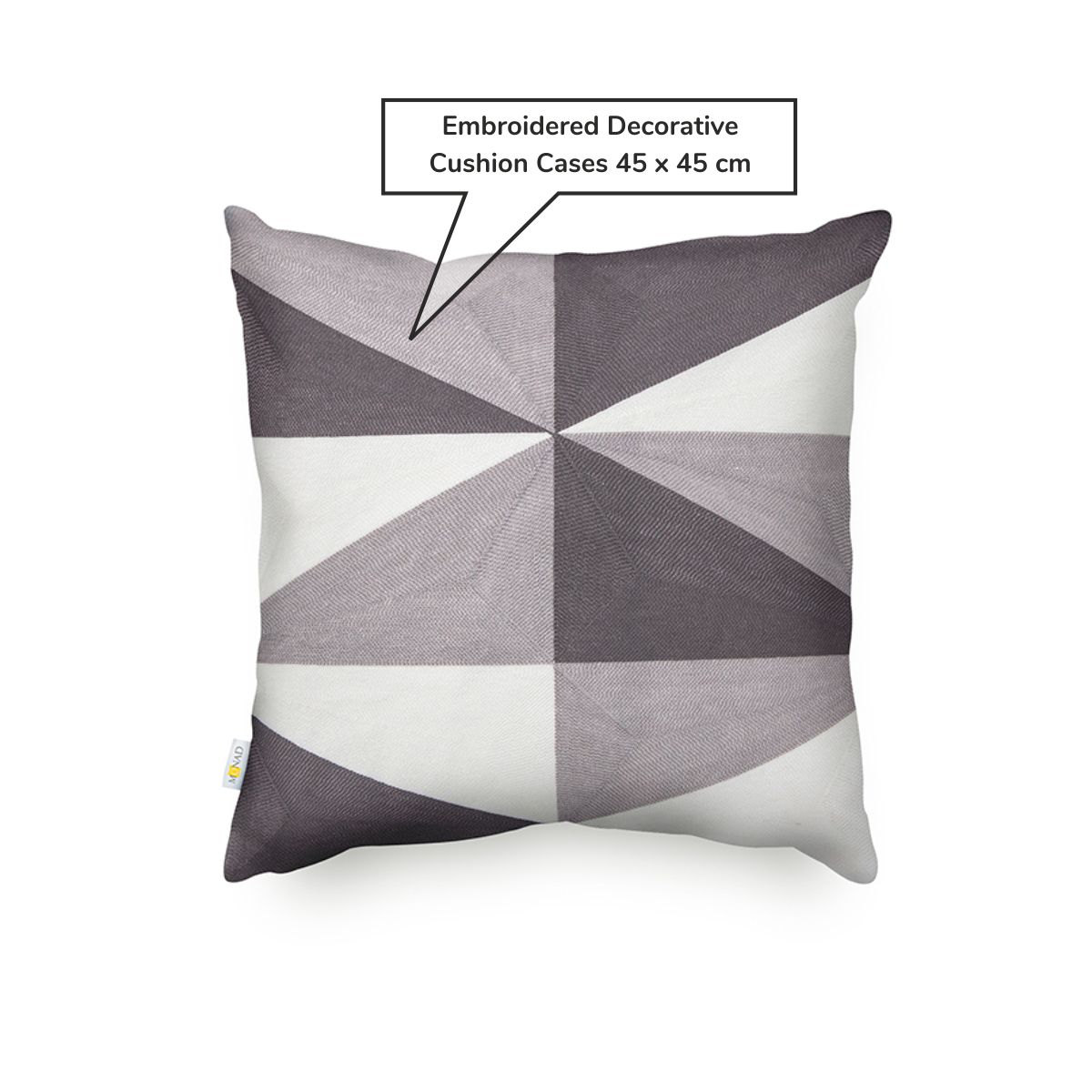 Mustic Triangle Embroidered Cushion Cover