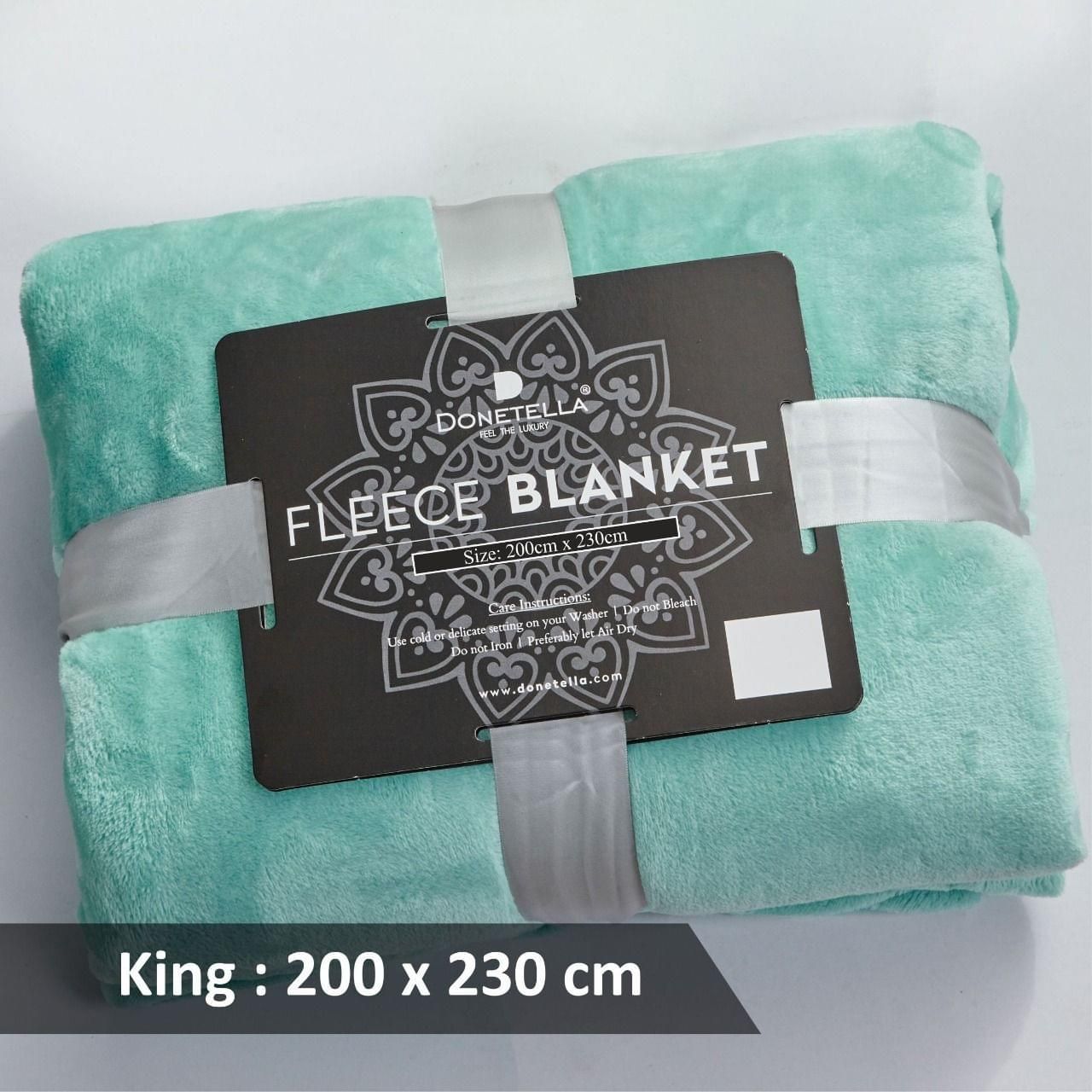 Soft Flannel Fleece Blanket King Dusty Teal