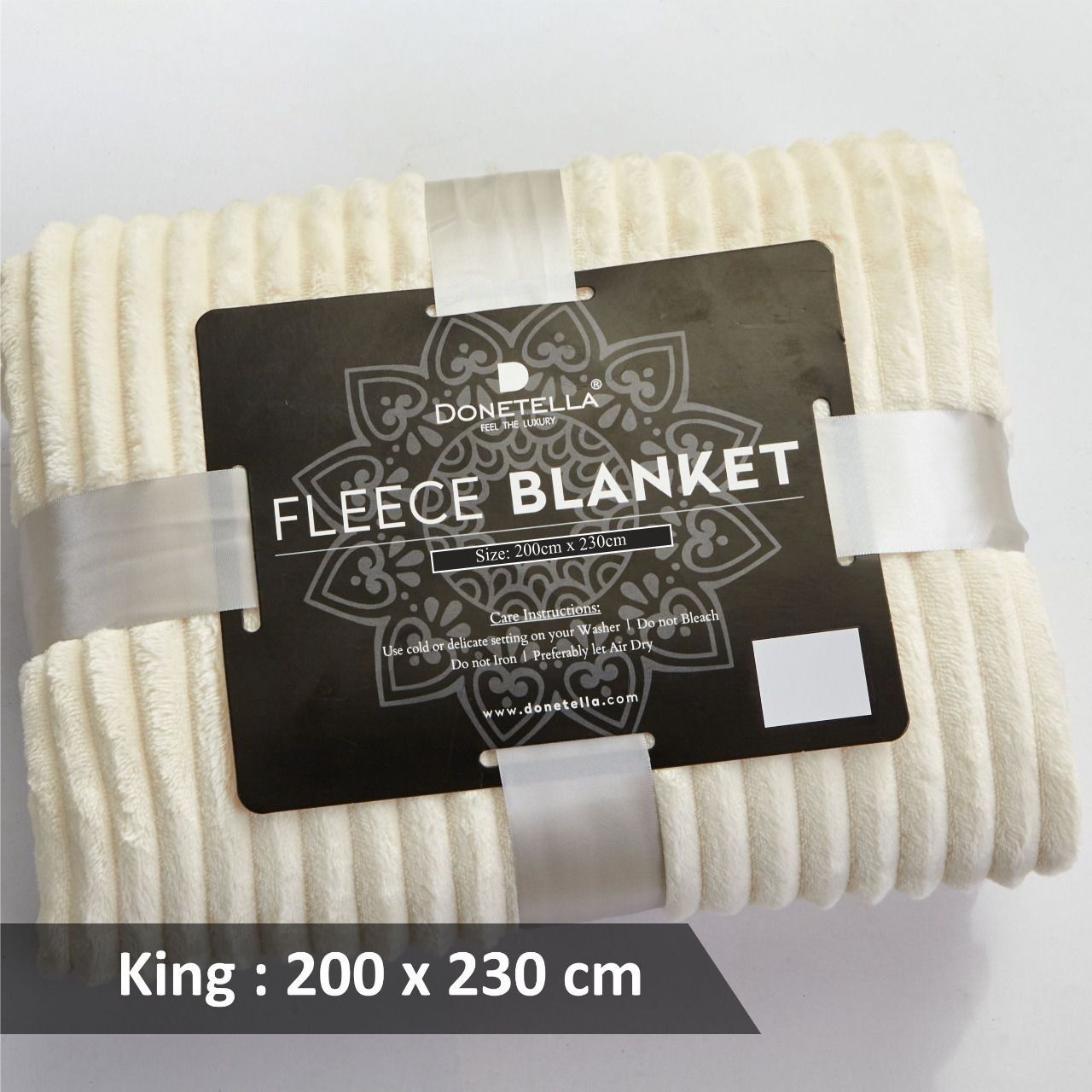 Soft Flannel Fleece Blanket King Linen