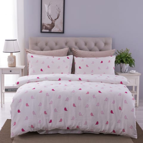 100% Crib Cotton Kids Bedding Comforter Set 5-Piece Twin Rose Quartz