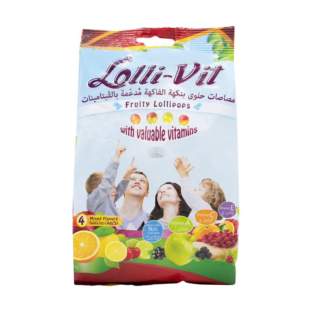 Lolli-Vit Fruity Lollipops Wit