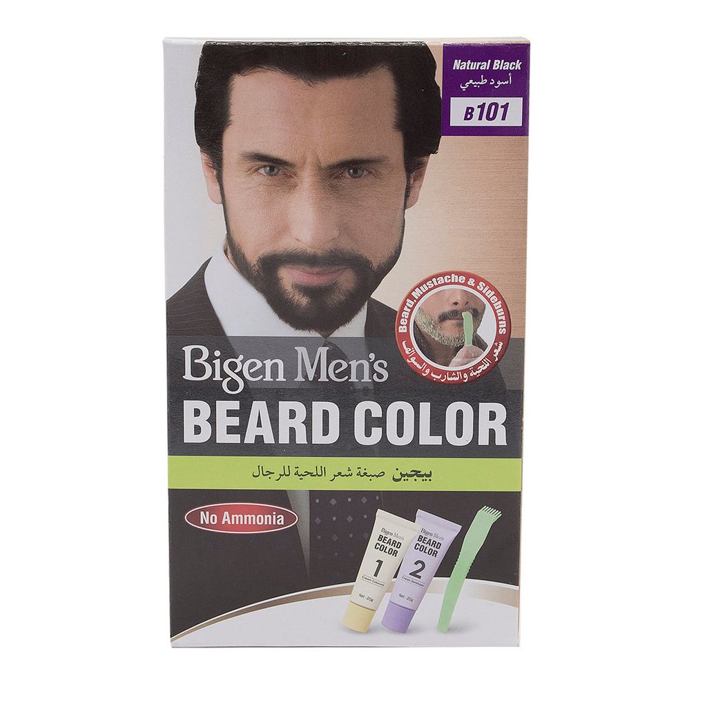 Men'S Beard Natural Black B101