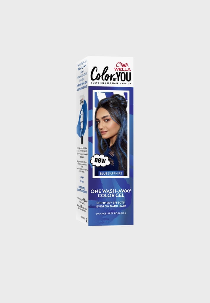 One Wash-Away Color Gel Blue Sapphire