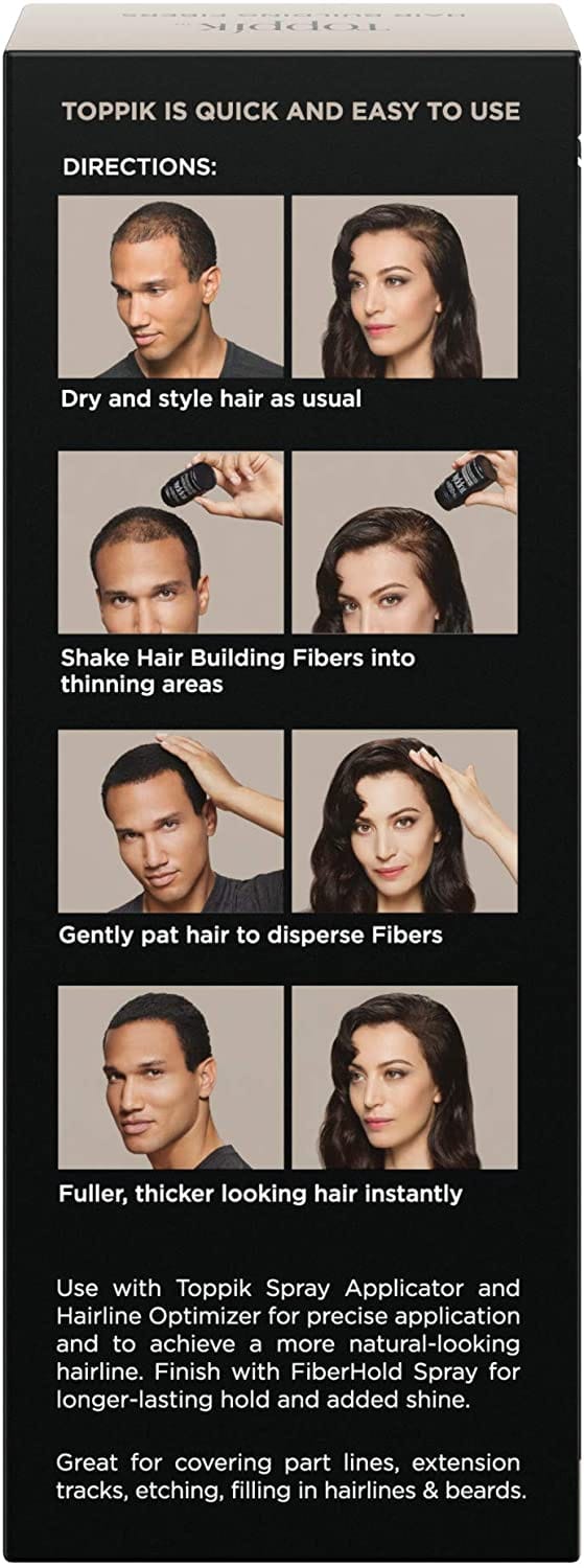 Hair Building Fibers-Medium Brown 12G