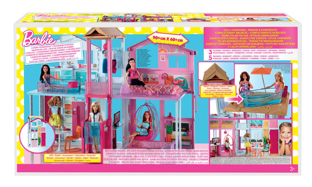 barbie three story townhouse