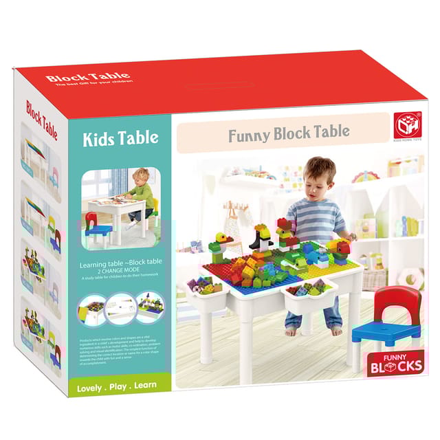 kids block table
