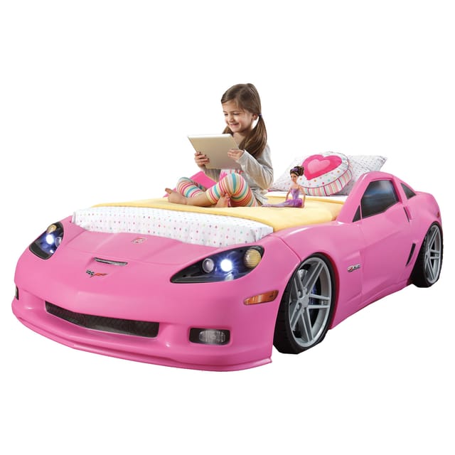 Corvette Bed With Lights(Pink)