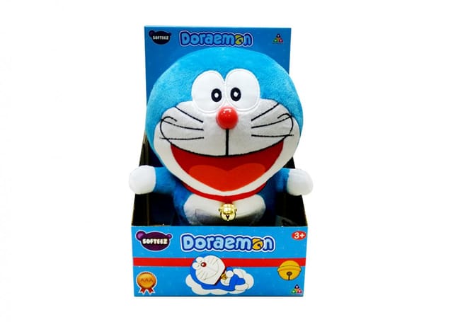 Doraemon10" standing basic plush asst 2-Doraemon & Dorami