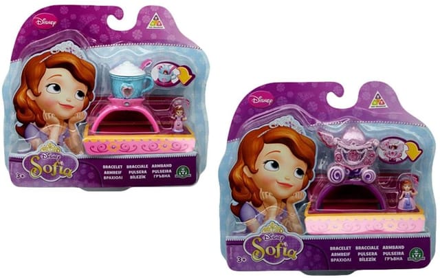 SOFIA THE FIRST - BRACELET WITH MINI DOLL IN BLISTER
