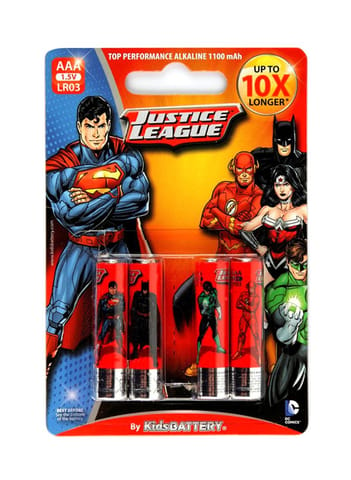 Justice League 4 x  AAA/LR03 Alkaline