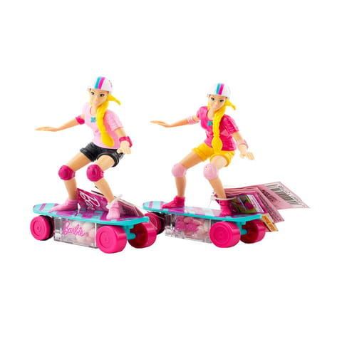 barbie on skateboard