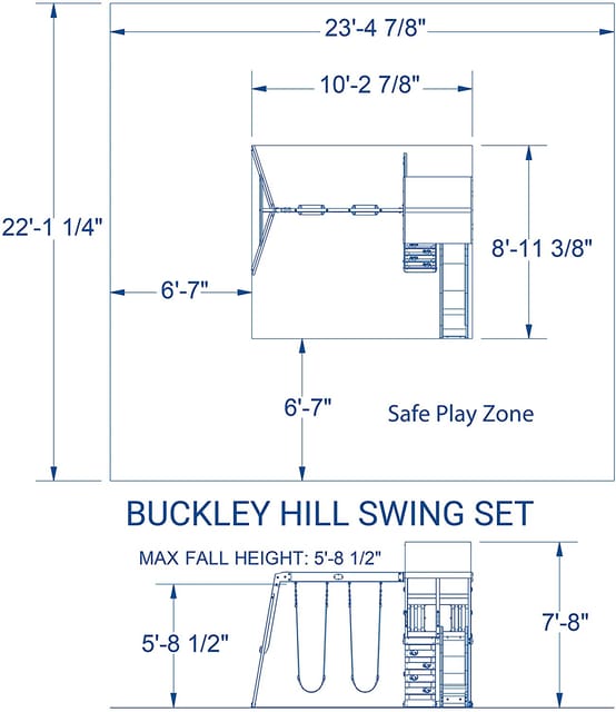 buckley hill swing set