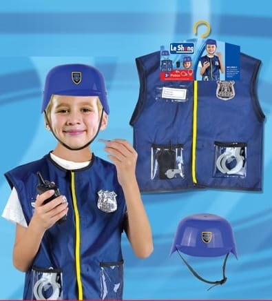 JG-1027-16 POLICE2 COSTUME  ( FREE SIZE 3YRS TO 8YRS )