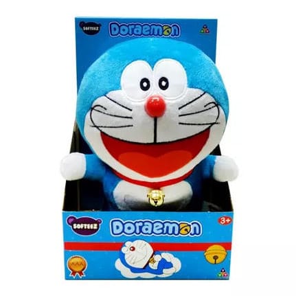 Doraemon 6"sitting basic plush asst 2-Doraemon & Dorami