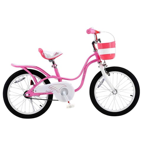 (NEW) LITTLE SWAN 18INCH WITH REAR CARRIER Pink