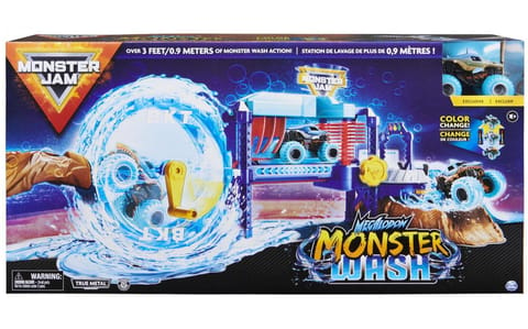 Monster Jam 1:64 Power Wash Playset