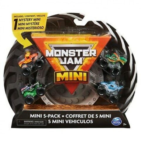 Monster Jam Mini Scale Vehicles 5-PK