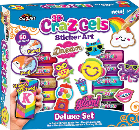 CraZart 3D Cra-Z-Gels - Sticker Art Deluxe Set