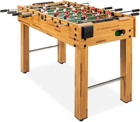Wooden Deluxe Football Table Game (Brown) 121x61x79