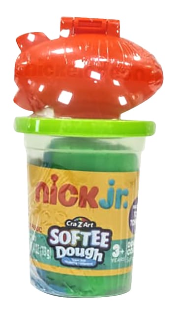 Nick Junior 4 Ounce Double color Softee dough with topper in PDQ