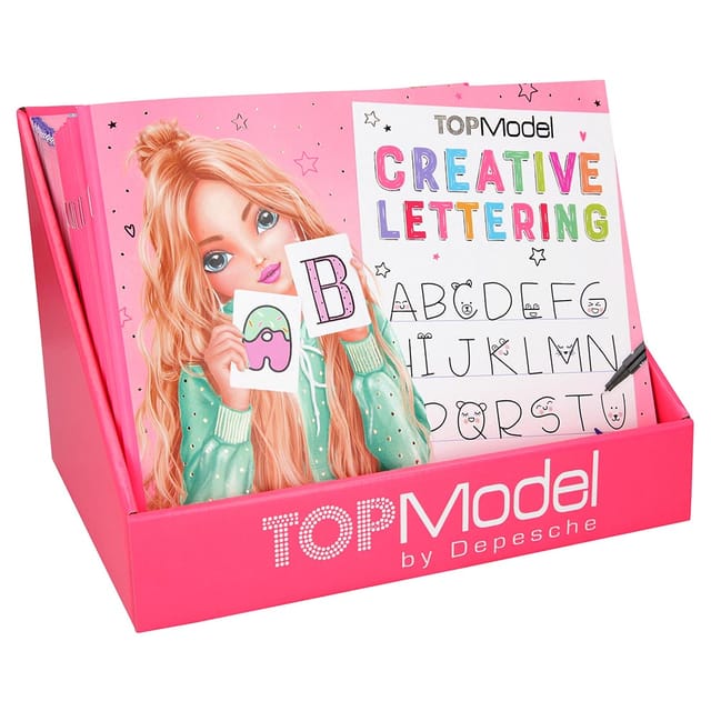 TOPModel Creative Lettering Coouring Book