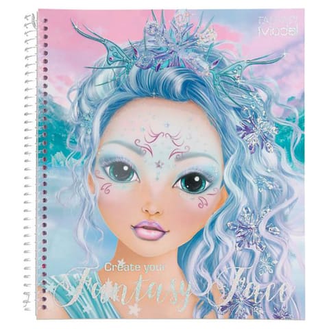 TOPModel Create Your Fantasy Face Colouring Book