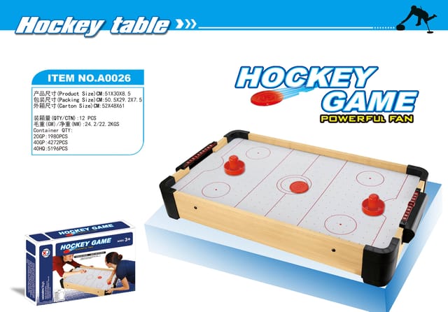 HOCKEY TABLE AGES 3+  Product Size: 51x30x8.5 CM