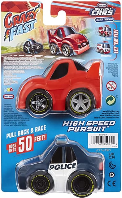 Little Tikes Crazy Fast Cars 2-Pack- Speed Chasers