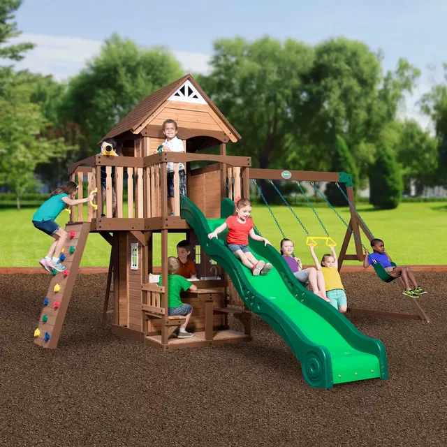 Mount Triumph Wooden Swing Set