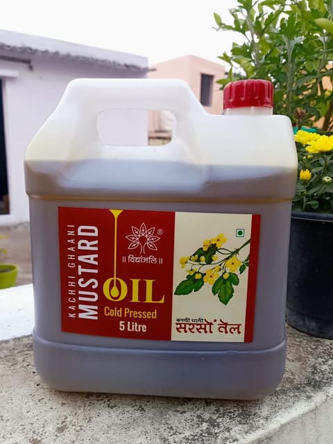 Wood Pressed Mustard Oil 5 ltr (Sarso ka Tel)