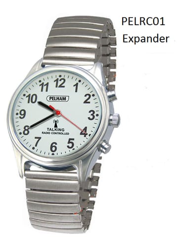 Large Radio Controlled Talking Watch with Expandable braclet