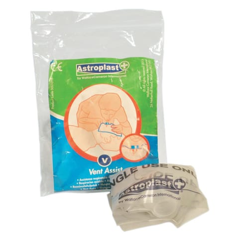 Wallace Cameron Astroplast Resusciade Vent Aid Protective Equipment Mouth to Mouth Ref 5001026 [Pack 3]