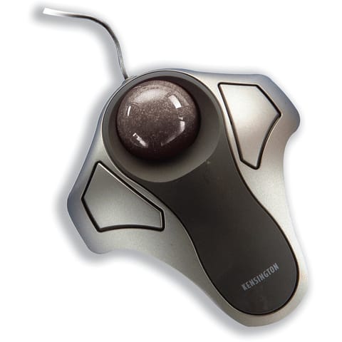 Kensington Orbit Elite Mouse Trackball Corded USB Both Handed Black/Silver Ref 64327EU