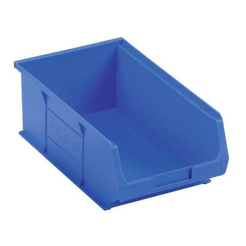 Container Bin Heavy Duty Polypropylene W350xD205xH132mm Blue [Pack 10]