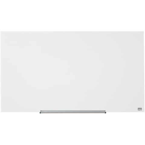 Nobo Widescreen 57 inch WBrd Glass Magnetic Scratch-Resistant Fixings Inc W1260xH710mm Wht Ref 1905177