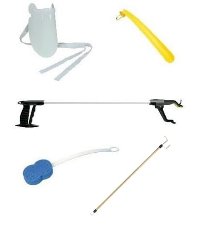 Easy Reach Kit 32" Deluxe - 5 Piece Rehabilitation Kit - Post Surgery Recovery