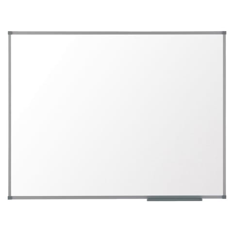Nobo Basic Steel Whiteboard Magnetic Fixings Included W1200xH900mm White Ref 1905211