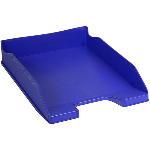 Exacompta Forever Letter Tray Recycled Plastic W255xD346xH65mm Blue Ref 113101D