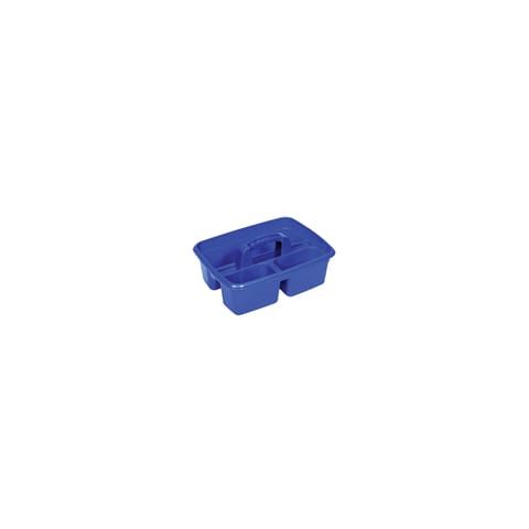 Plastic Carry Cleaners Caddy 3 Compartment Blue