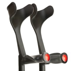 Flexyfoot Open Cuff Crutches - Comfort Grip - Fixed Crutch - Anti Shock