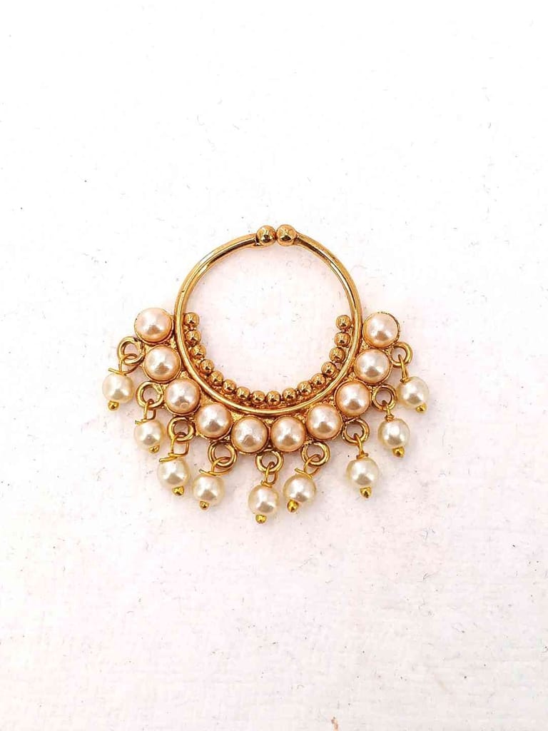 Traditional Nose Ring in Gold Finish - CNB2256